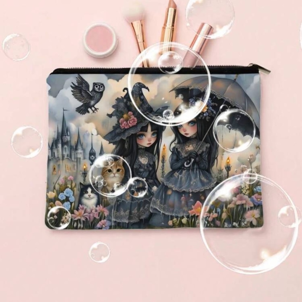 Gothic Fantasy Zipper Pouch. BRAND NEW NO TAGS
